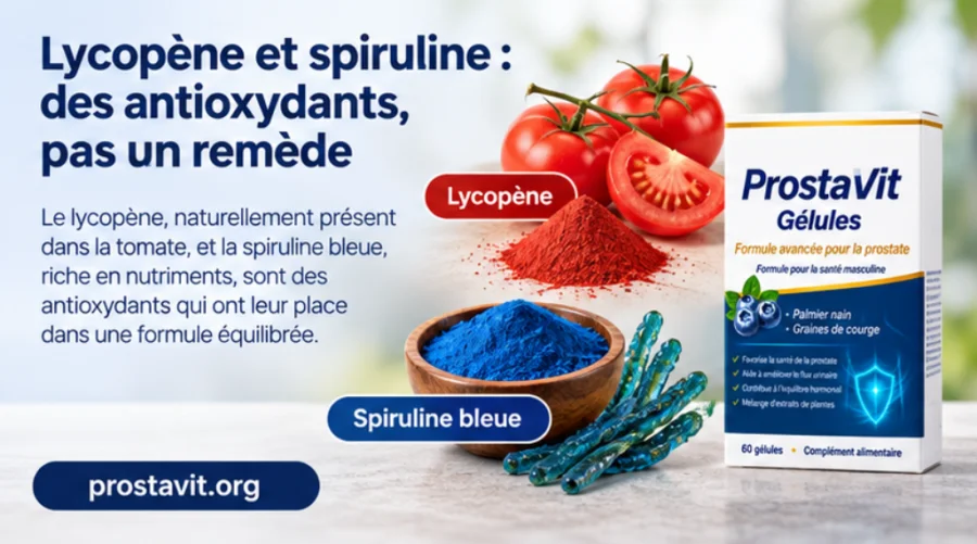 ProstaVit — lycopène et spiruline bleue, deux antioxydants naturels
