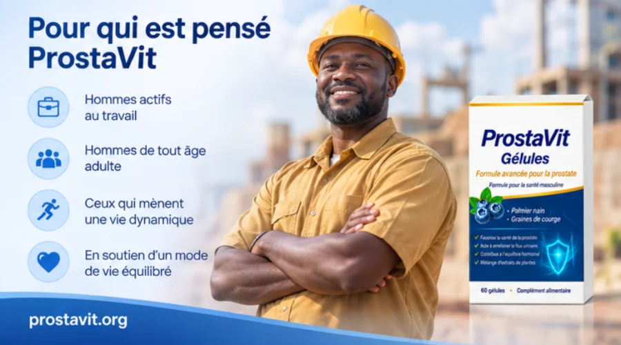 ProstaVit — boîte de gélules pour hommes adultes