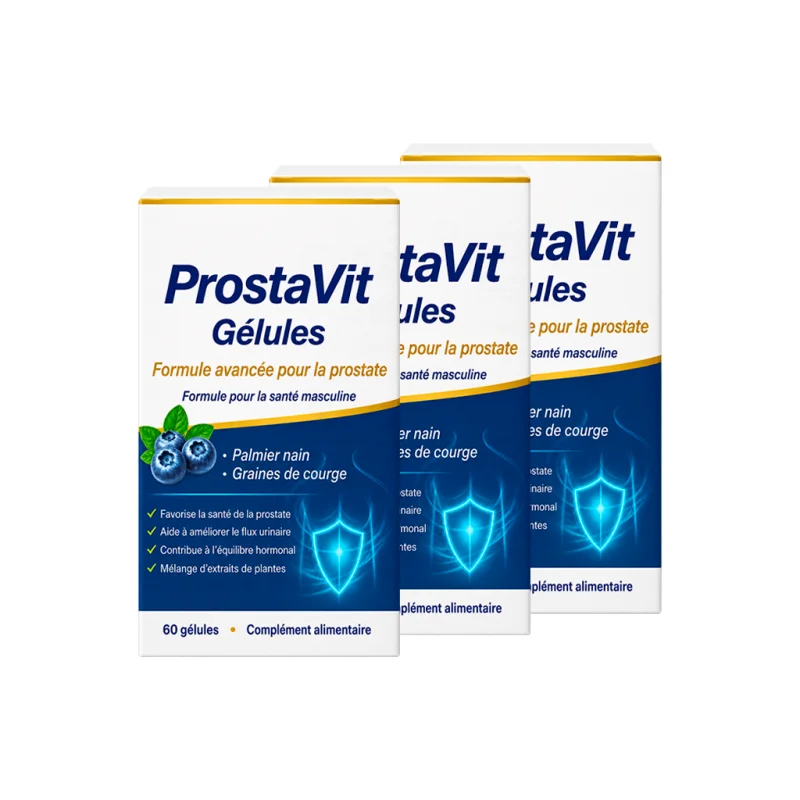 ProstaVit — trois boîtes de gélules, formule avancée